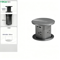 YOGU Isolated Wireless Charging Coil pop up Socket Tanpa Interferensi Elektromagnetik Sirkuit Daya USB yang Bersebelahan