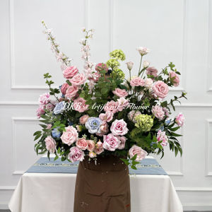 Offre Spéciale classique fleur artificielle décoration mariage Table décoration haute qualité soie mariage fleurs vert allée <span class=keywords><strong>prairie</strong></span> - Product Image 6