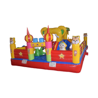 Château gonflable géant à l'effigie d'un tigre, best-seller, avec toboggan, respectueux de l'environnement, équipement de terrain de jeu extérieur pour enfants
