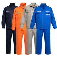 Combinaison de travail unisexe en coton respirant avec logo personnalisé pour la construction, l'atelier et les travaux industriels