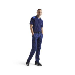 BLAKLADER - 144818328985D112 Pantalon industriel stretch avec poches genouillères Pantalon de travail bleu marine/bleu bleuet - Product Image 3