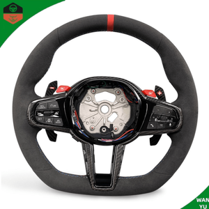 Volante para <span class=keywords><strong>BMW</strong></span>, Actualización al Estilo LCI, Compatible con G05 G20 G30 G2X G3X G8X F9X 2018-2024, Accesorios Interiores de Coche de Carbono Personalizados - Product Image 2