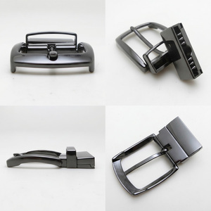 Hebilla de cinturón giratoria de aleación de zinc de alta resistencia, 35 mm, acabado <span class=keywords><strong>plateado</strong></span> cromado, de sujeción, de repuesto, para hombre, para correa de cuero, OEM - Product Image 3
