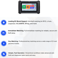 XTOOL X100PADS EV Programador de Llaves IMMO Todo en Uno y Sistema Antirrobo para Vehículos de Nueva Energía y Automóviles de Gasolina
