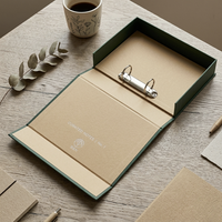 Boîte de classement en carton à 3 anneaux avec fermeture magnétique, format personnalisé, pour fournitures de bureau et archives