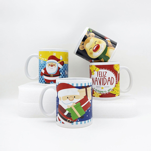 Tazas de Cerámica Personalizables para las Fiestas con Diseños de Calcomanías con el Logotipo de Feliz Navidad para Amantes del Café, Tazas de Cerámica Navideñas - Product Image 2