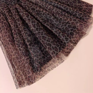 Commercio all'ingrosso ODM OEM a maniche corte a coste cuciture leopardate maglia abito per ragazze estate vestiti per bambini per bambini - Product Image 6