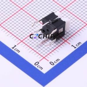 K6-6140D02 Tactile Switch Through hole Component (THT) Switch 1.6N Through Hole 6.6mm 6mm - Product Image 2