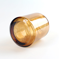 Diffuseur d'arômes en verre rond de 200 ml avec logo personnalisé, couleur ambre, logo personnalisé