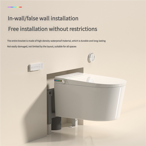 110v/220v Automatique Capteur Européen Bidet <span class=keywords><strong>Wc</strong></span> Porcelaine <span class=keywords><strong>Japonais</strong></span> Intelligent Toilette avec P-Trap Drainage Auto Flush Salle De Bains Bol - Product Image 3