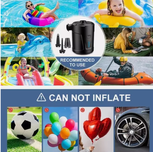 Pompe à air électrique portable 5200 mAh, gonfleur rapide pour piscine, gonfleur silencieux, compresseur rapide pour matelas, gonfleur rapide pour canapé d'extérieur - Product Image 2