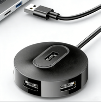 Hub USB 2.0 de 4 Puertos al por Mayor, Divisor de Datos Portátil de Alta Velocidad para Ratón, Teclado, Impresora, Laptop, PC, Extensor USB de Múltiples Puertos