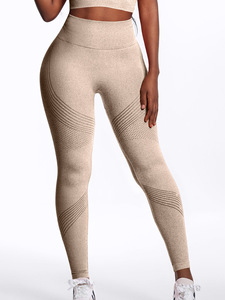 Ensemble de sport pour femmes Nobody Compression 3 pièces Lidong, leggings de yoga sans couture, soutien-gorge de sport à bretelles croisées, sweat-shirt pour femmes - Product Image 2