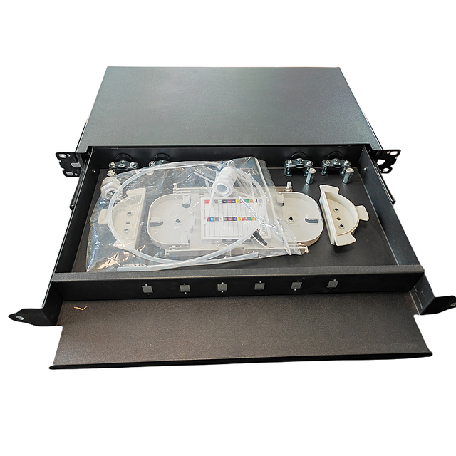 Sc Lc Fiber Patch Panel 6 12 24 Ports 19" Rack Mount 1U With SM Single Mode multimode Adapter Pigtails
