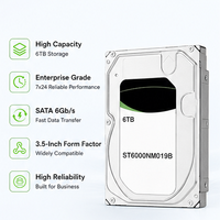 Nouveau Disque Dur HDD ST6000NM019B 6 To 3,5 Pouces SATA 6 Gbit/s 7200 tr/min 256 Mo 512e 4Kb CMR Interne pour Serveur d'Entreprise