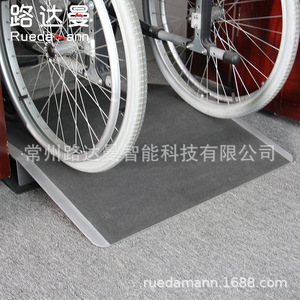 Ludaman <b>Portable</b> Aluminum Alloy Threshold Ramp 70cm Width Non-Slip Durable Mobile <b>Step</b> Ramp For Wheelchair Access - Product Image 2