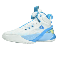 Chaussures de basket-ball montantes pour hommes, système de laçage rapide à boucle rotative, double protection TPU, légères, amortissantes, chaussures de sport performantes