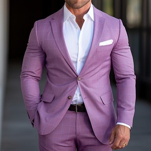 Traje de Dos Piezas para Hombre, Estilo Italiano Premium, Corte Slim, Blazer y Pantalón, Hecho en China, Venta al Por Mayor - Product Image 5