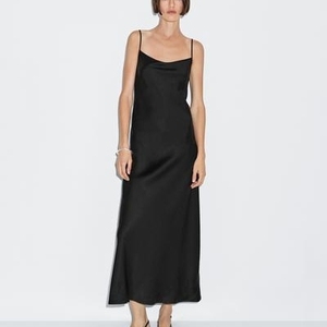 Wholesale Custom Summer Daily Women Elegant Satin <strong>Dress</strong> Sleeveless Solid Slip Backless <strong>Maxi</strong> <strong>Dress</strong> - Product Image 1