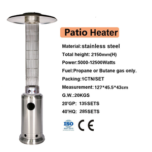 CE thép không gỉ hiện đại sân ngoài trời thương mại hình trụ khí nóng 13 kW năng lượng cao tiết kiệm năng lượng hiệu quả cao - Product Image 3