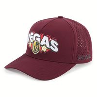 Casquette sport à 5 panneaux en nylon pour hommes, imperméable, découpée au laser et percée de trous, chapeau Gorras perforé avec fermeture à pression