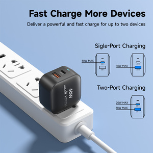 Thiết Kế Mới USB-C Sạc Nhanh 40W Tốc Độ Cao Sạc iPhone 13 LG Huawei 9V/3A12V/3A15V/2.66A20V/2A Qc3.0 Gan 1.5A Tường EU/Chúng Tôi - Product Image 2