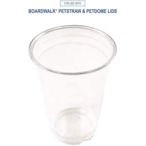 Boardwalk 14 Oz. Vasos Desechables de Plástico PET Transparentes para Bebidas Frías, Vodka, Agua Mineral - 50 Unidades por Paquete - Product Image 5