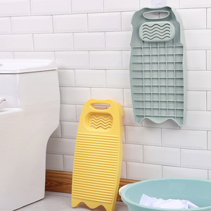 Washboard Plastic Laundry Mat Non Slip Hand Washing Board Clothes Scrubbing Board Yellow Light Blue Pink Dark Green - Product Image 3