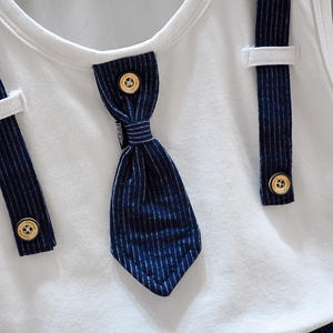 Compras en Línea en China, Conjunto de Chaleco sin Mangas con Tirantes y Corbata Falsos para Bebés y Niños de 1 a 4 Años - Product Image 5