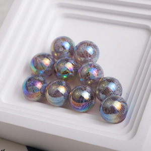 Perles acryliques motif dentelle imprimée gelée pour collier et bracelet à bricoler soi-même bijoux décorer vos propres pièces conception de perle imprimée unique - Product Image 1