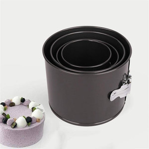 Không dính <span class=keywords><strong>springform</strong></span> Pan với có thể tháo rời Dưới nhỏ cao Vòng Cheesecake Pan Set Kích thước 4.7inch 5.5inch 6.3inch 7inch - Product Image 3