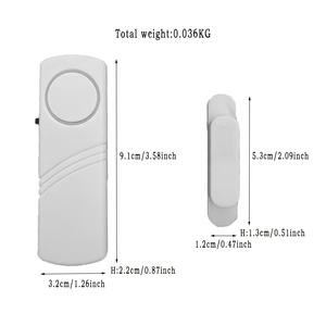 Gran oferta, Mini sistema de alarma con <span class=keywords><strong>Sensor</strong></span> magnético portátil, alarma de entrada de 90dB para seguridad del hogar, puerta antirrobo, ventana hecha de plástico - Product Image 5