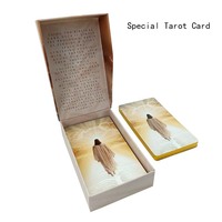 Cartes de méditation et de réflexion inspirées des Écritures de haute qualité, 77 cartes, bords dorés, guide personnalisé de prière et de tarot