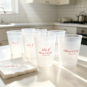 Gobelets de communion jetables en plastique transparent de 16 oz, 12 oz et 0,75 oz |   Mini coupelles religieuses pour l'église et les événements religieux, serviettes de table pour baby shower et mariée - Product Image 1