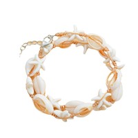 Collier Minimaliste Tressé en Corde Style Hawaïen avec Étoile de Mer et Coquillages pour Femme, Vente en Gros Direct Usine, Accessoire de Mode pour Vacances à la Plage