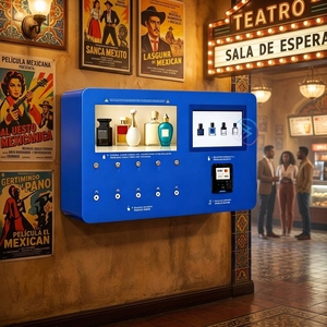 Distributeur automatique de parfum à 5 buses personnalisable, en promotion, avec support de paiement par carte/pièces/billets et SDK pour cinéma - Product Image 1