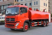 Camion de lutte contre l'incendie professionnel Dongfeng 6x4 14000L avec plateforme arrière et lance d'incendie pour le nettoyage industriel à grande échelle