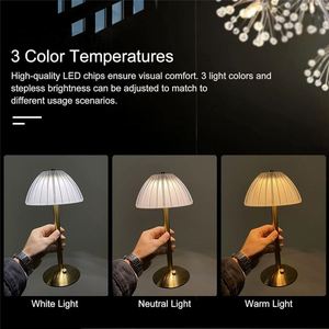 โคมไฟตั้งโต๊ะ LED สไตล์นอร์ดิกสมัยใหม่ ควบคุมด้วยระบบสัมผัส ไร้สาย ชาร์จไฟได้ ถนอมสายตา เป็นมิตรกับสิ่งแวดล้อม เหมาะสำหรับร้านอาหารและโรงแรม - Product Image 2