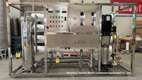 Système de purification d'eau par osmose inverse (RO) industriel et commercial 4000L/H, directement de l'usine, avec pompe et moteur PLC