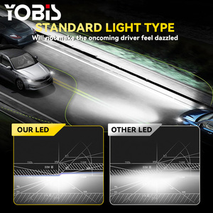 YOBIS M9 PRO-<span class=keywords><strong>4</strong></span> Nouvelles ampoules de phares LED les plus lumineuses 140W 12000Lm pour voiture, couleur de lumière 6000K, tension 12V 24V H1 H7 9005 9006 <span class=keywords><strong>H4</strong></span> - Product Image 5