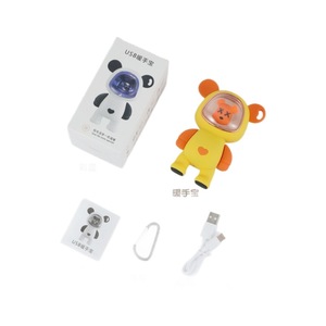 Chauffe-mains portable mignon en forme d'ours, mini, rechargeable par USB, auto-chauffant, cadeau pour filles - Product Image 5