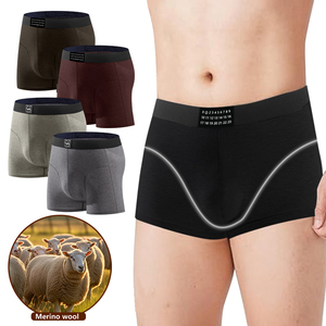 Sous-vêtements en laine mérinos pour hommes, anti-frottement, design sans couture, sous-vêtements pour la course active, activités de plein air, port quotidien, caleçons de qualité supérieure - Product Image 5