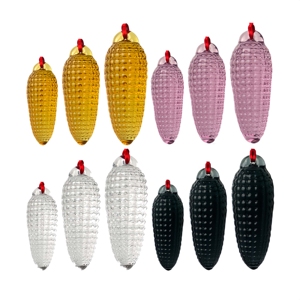 CornGlass Butt Plug, Plug Anal en Cristal, Jouets Sexuels pour Adultes, Masseur de Prostate pour la Masturbation, pour Lesbiennes, Gays et Couples - Product Image 1