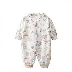 Ropa de Bebé Recién Nacido, 30% Algodón, Casual, Manga Larga, Primavera, Bonitos Monos de Dibujos Animados, Suaves, para Niña, Cierre de Botones a Presión, Tejido Completo - Product Image 3