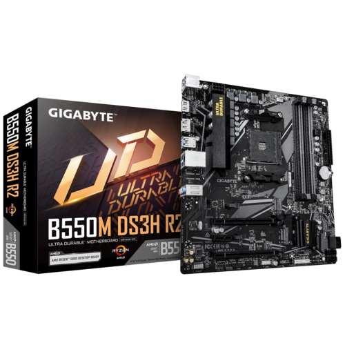 GIGA-BYTE B550M DS3H R2 Micro ATX Motherboard AM4 DDR4 SATA PCIe 4.0 X16 128GB Desktop Computer Double Memory Motherboard