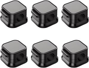 Ensemble de 6 organiseurs de câbles magnétiques en plastique pour bureau et mur, avec boucles de rangement pour cartes d'alignement et charge de données de téléphone portable - Product Image 3