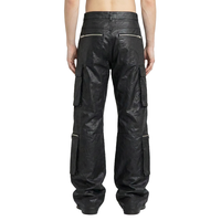 XUFEI OEM Logo personnalisé Fabricant de haute qualité Jeans en denim 100% coton ciré et délavé pour hommes, style streetwear de créateur