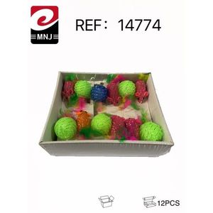 Toy Mouse Ball Cat Toy 12Pcs Ref 14774 Mnj - Product Image 3
