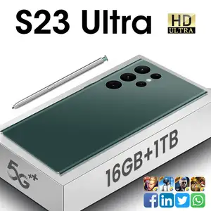 S23 + Ultra Galaxys pantalla grande 7,3 pulgadas 16G 1T cara original desbloqueado Teléfono Móvil Inteligente Android 13,0 desbloquear teléfono móvil