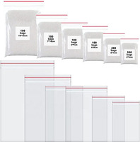 Sacs d'emballage personnalisés en plastique LDPE jetables écologiques 5x7cm avec double fermeture éclair pour médicaments internes – Vente en gros